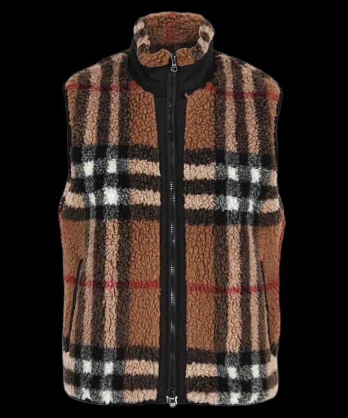 Burberry Check Hillend Vests Brown Check