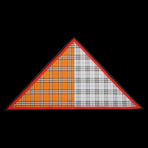 Burberry Small Check Cotton Scarf 'Pale Blue'