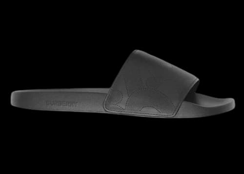 Burberry Embossed Logo Slides Black