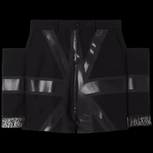 Burberry Union Jack Short With Large Fin And Black Bullion Trim 'Black'