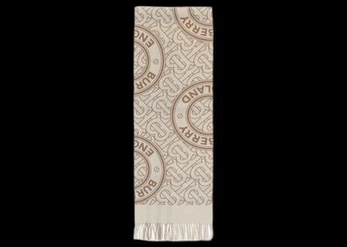 Burberry Reversible Cashmere Scarf White