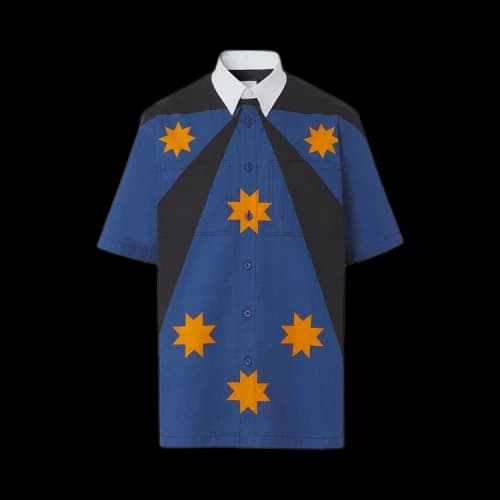 Burberry Star Detail Short-Sleeve Shirt 'Bright Navy'
