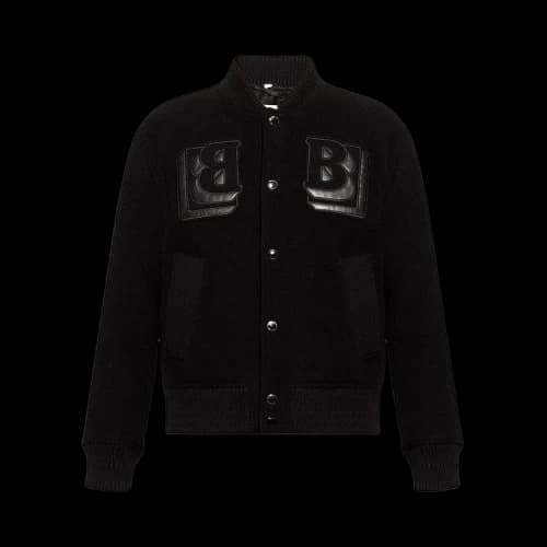 Burberry Wool Varsity Bomber 'Black'