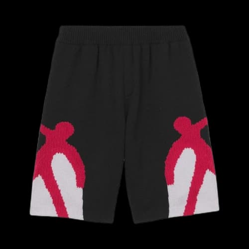 Burberry Dancing Men Knitted Shorts 'Black'