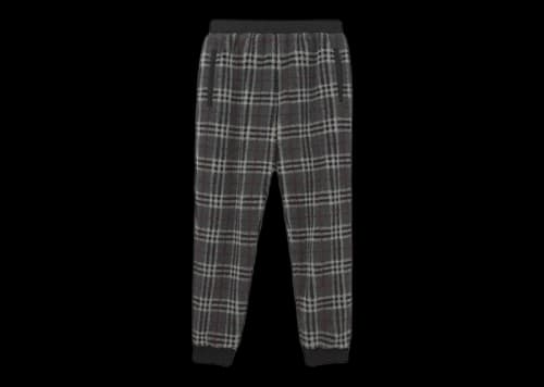 Burberry Dimitri Fleece Check Pants Dark Charcoal