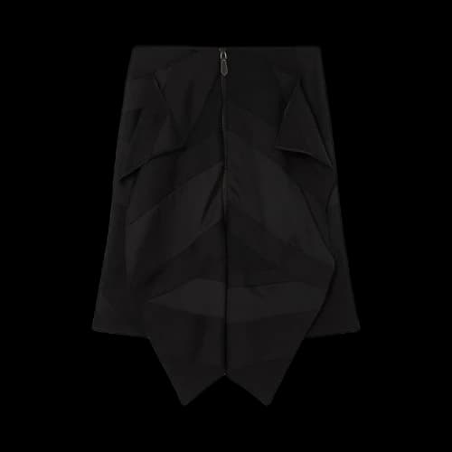 Burberry Flag Intarsia Satin Skirt 'Black'