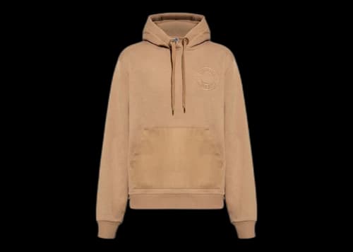 Burberry Logo Hooded Sweatshirt Beige