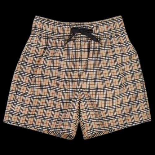 Burberry Kids Check Swimming Shorts 'Archive Beige'