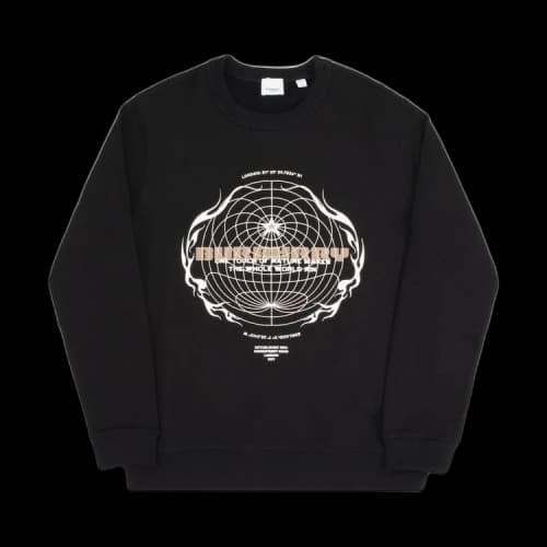 Burberry Taviton Globe Logo Sweatshirt Black