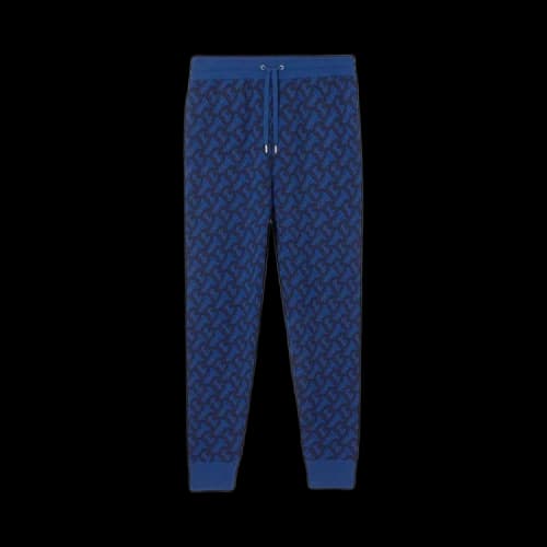 Burberry TB Monogram Pattern Sweatpants Royal Blue