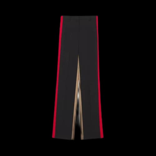 Burberry Colour Block Grain De Poudre Tailored Trousers 'Black'