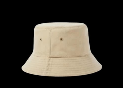 Burberry Embroidered Logo Bucket Hat Honey