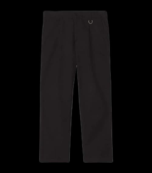 Burberry Cotton Gabardine Tailored Trousers Black