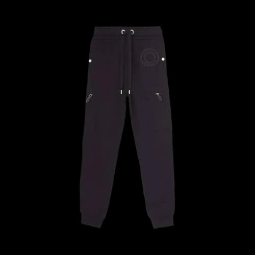 Burberry Logo Print Cotton Sweatpants Black