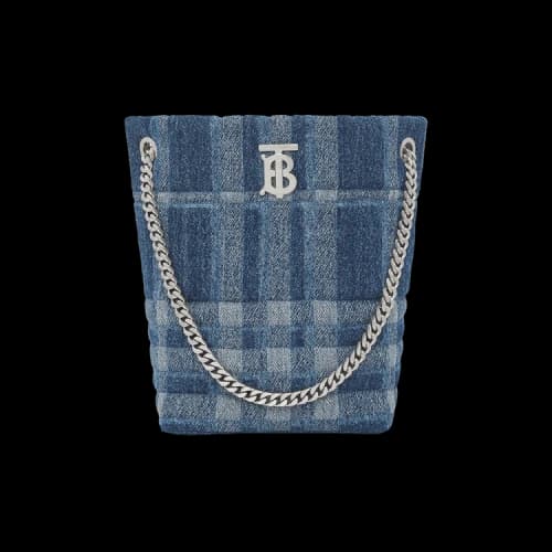 Burberry Denim Lola Bucket Bag 'Blue'