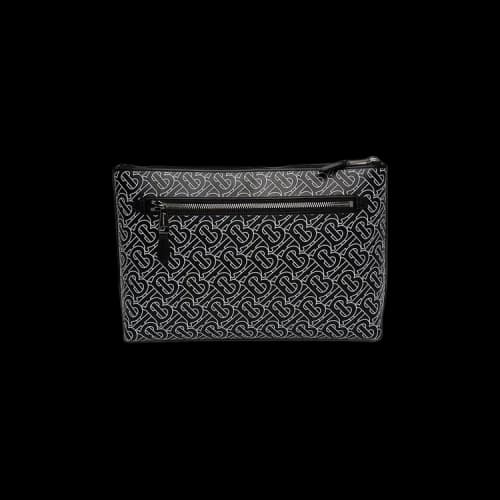 Burberry Monogram Print Clutch 'Black/White'