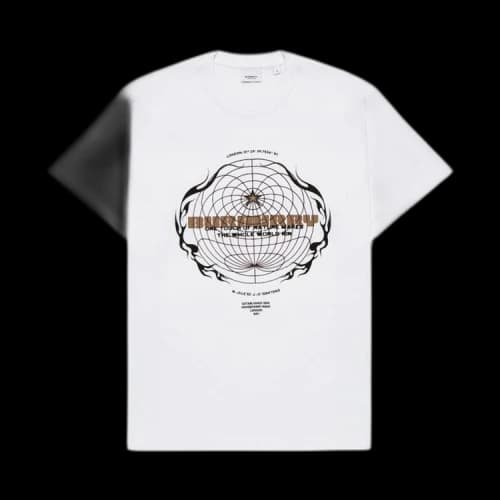 Burberry Globe-Graphic T-Shirt White