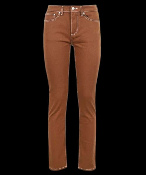Burberry Mid-Rise Skinny Jeans Warm Walnut Brown