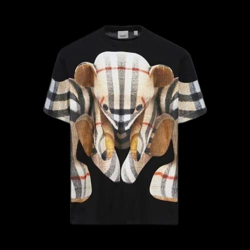 Burberry Thomas Bear Print Oversized T-Shirt 'Black'