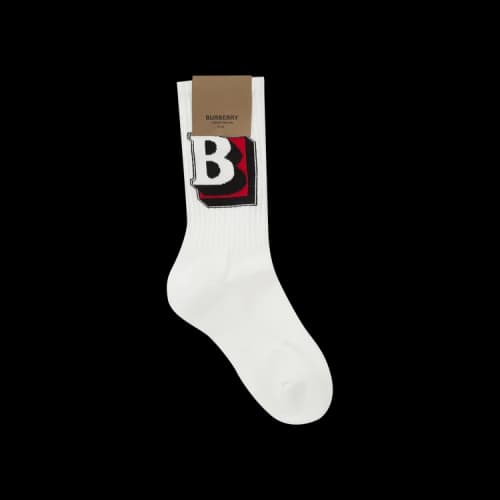 Burberry Logo Sport Sock 'White'