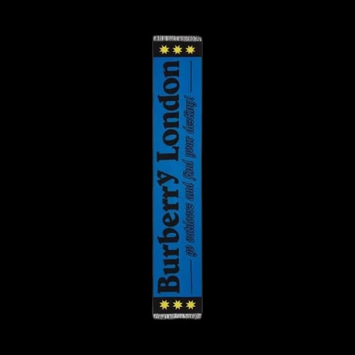 Burberry Logo Jacquard Scarf 'Mid Blue'
