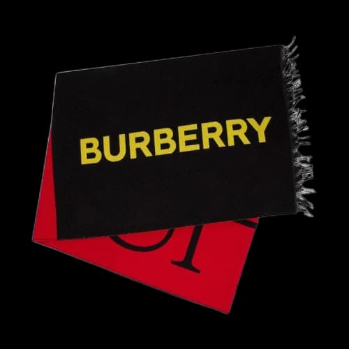 Burberry Kinship Jacquard Scarf 'Bright Red'
