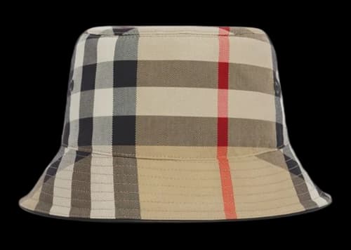 Burberry Women's Check Cotton Bucket Hat Archive Beige