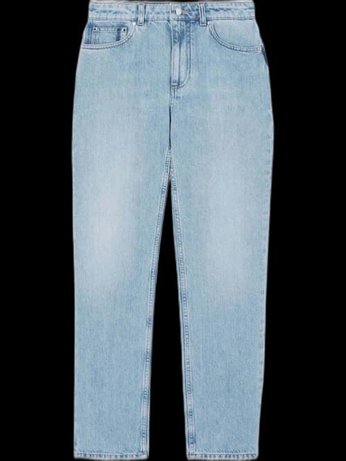 Burberry Pocket Detail Straight Leg Jeans Blue