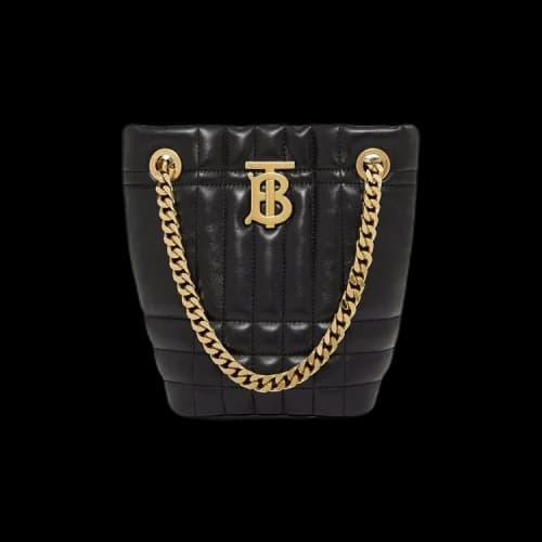 Burberry Mini Lola Quited Bucket Bag 'Black'