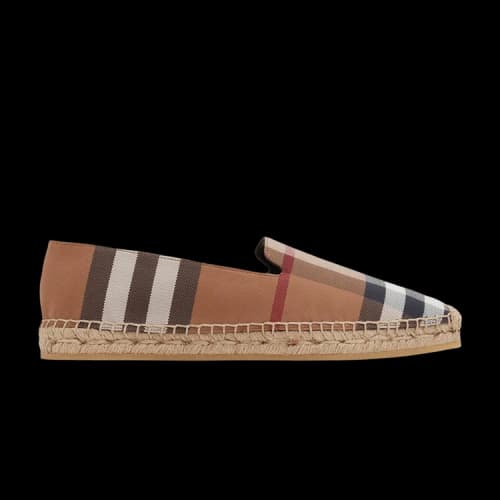 Burberry Flat Espadrille 'Vintage Check - Birch Brown' (Women's)