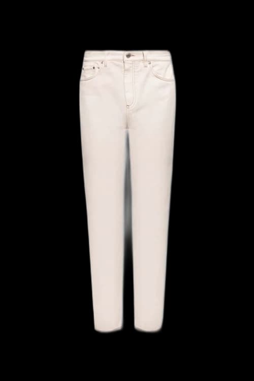 Burberry Slim Stretch Cotton Jeans Cream