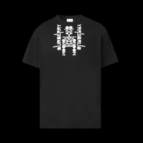 Burberry Logo Print Oversized T-Shirt 'Black'