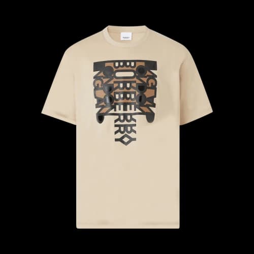 Burberry Logo Print Oversized T-Shirt 'Soft Fawn'