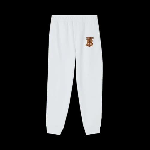 Burberry Tiger TB Monogram Motif Sweatpants 'White'