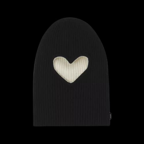 Burberry Reversible Cut Out Detail Rib Knit Beanie 'Black/White'
