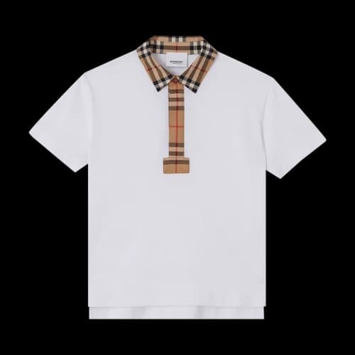 Burberry Kids Vintage Check Polo Shirt 'White'