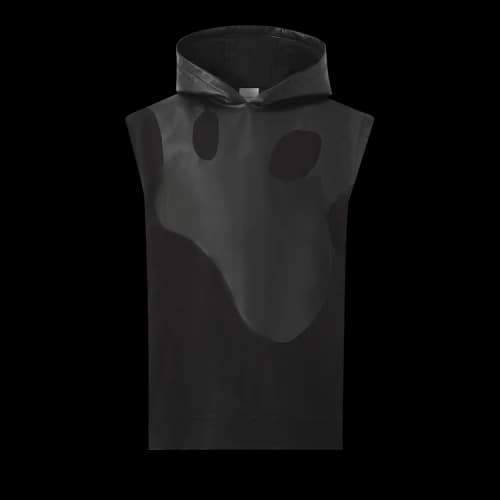 Burberry Monster Graphic And Lambskin Hoodie 'Black'