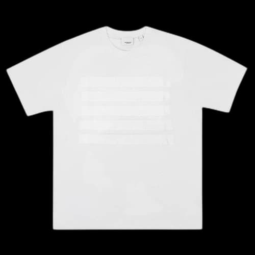 Burberry Oversized Stripe T-Shirt 'White'