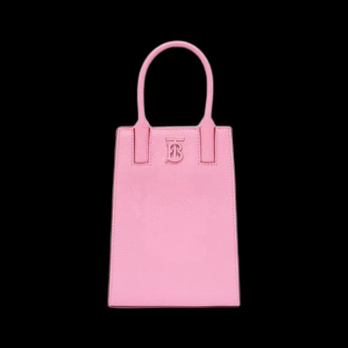 Burberry Micro Grainy Leather Frances Tote 'Primrose Pink'