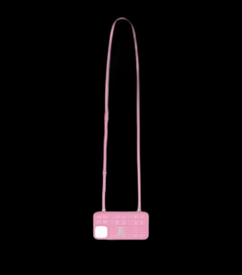 Burberry Quilted Lambskin Lola iPhone 13 Pro Phone Case with Strap Primrose Pink