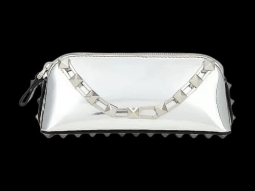 Valentino Rockstud Mini Shoulder Bag Silver