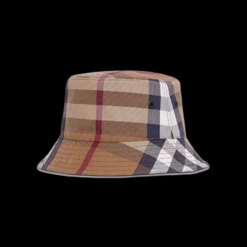 Burberry Check Print Bucket Hat 'Birch Brown'