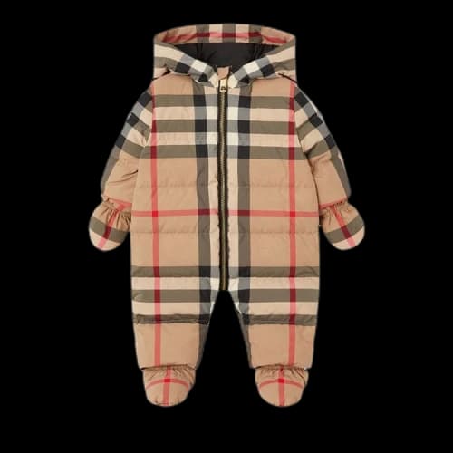 Burberry Kids Check Jumpsuit 'Archive Beige'