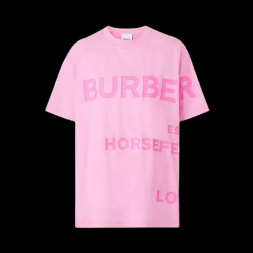 Burberry Carrick Logo-Print Cotton-Jersey T-shirt Pink