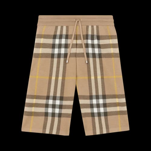Burberry Checked Shorts 'Truffle'