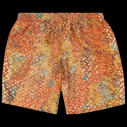 Burberry Bradeston Patterned Silk Shorts Multicolour