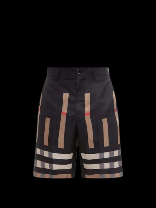 Burberry Dan Silk Shorts Black Multi