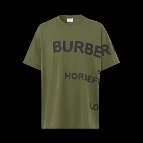 Burberry Horseferry Print Oversized T-Shirt 'Olive'