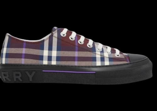 Burberry Vintage Check Low Top Sneaker Burgundy Check