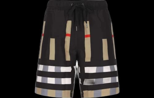Burberry Martin Shorts Black Multi